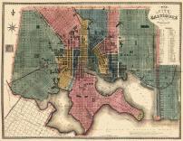 Baltimore 1822 Revised 1836 17x21, Baltimore 1822 Revised 1836